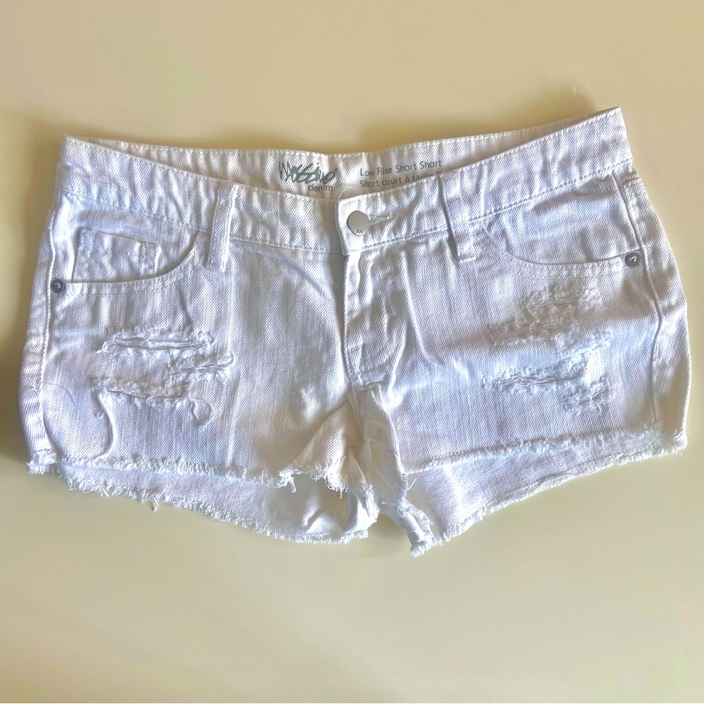 Mossimo White Jean Low Rise Shorts